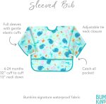 Bumkins Sleeved Bib Baby Bib, Toddler Bib, Smock, Waterproof Fabric, Fits Ages 6-24 Months - Image 5
